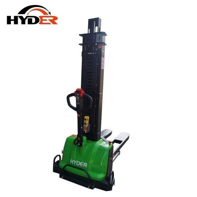 1300kg/1500kg Self Loading Full Electric Pallet Truck Lift Stacker 1600mm for Products