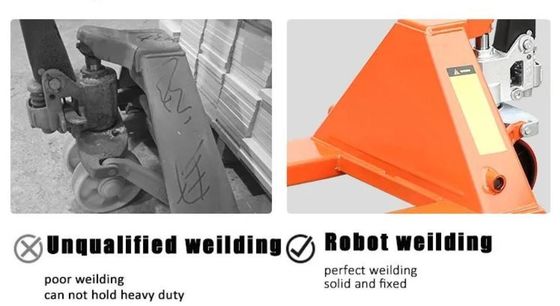 2000kg PU Wheel 2 Ton Intergral Casting Pump Hydraulic Hand Pallet Truck Jacks for OEM