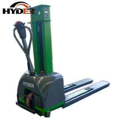 Polyurethane Wheels 1ton Electric Slef Lifting Stacker for and Full Electric Operation