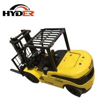 Diesel 5ton Forklift Truck Hyder Outdoors Mechanical Hydraulic Industrial