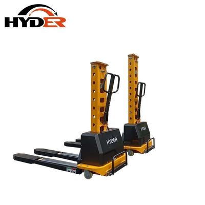 400mm Load Center Semi Electric Self Loading Car Stacker with 800mm-1600mm Lifting Height