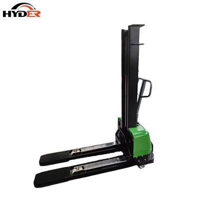DC Motor Semi Electric Self Loading Stackers with Lifting Height From 800mm to 1600mm