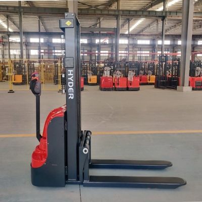 AC Motor Electric Stacker 1500kgs Material Handling Pallet Stacker Walkie Pallet Forklift