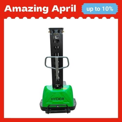 800mm Lift Height Semi Electric Self Lifting Stacker for Heavy Duty Applications