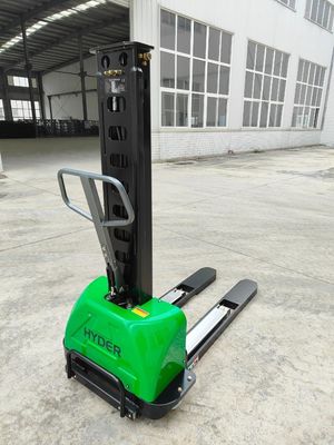 800mm Lift Height Semi Electric Self Lifting Stacker for Heavy Duty Applications
