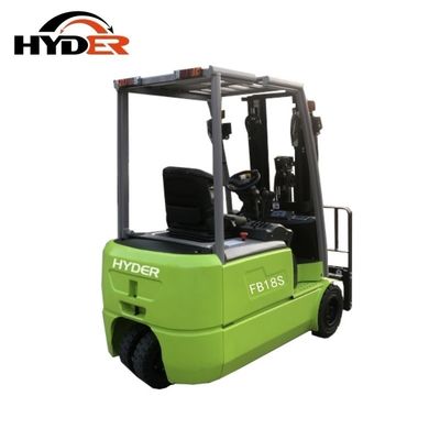 1800kg Three Wheel Electric Pallet Fork Lift Truck with Driver / Seat Operating Type