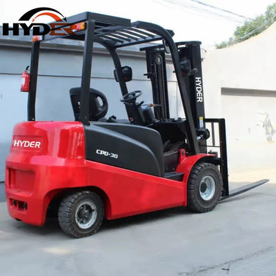 Electric Forklift Lithium 3t 3000kgs Triplex 4.5m with Solid Tire Fuel Electric FB30