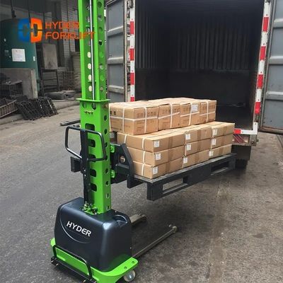300/500/700/1000 Kg Load Capacity 400 Load Center Semi Electric Hand Pallet Lifter Stacker