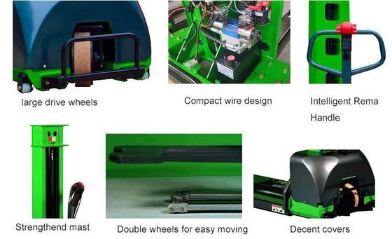 1000kg Full Electric Self Loading Stacker for Smooth Material Handling Solutions