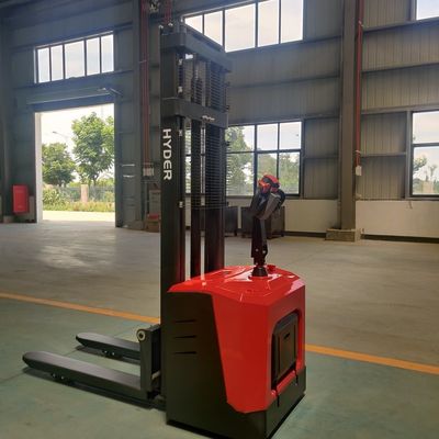 DC Motor Electric Pallet Stack with Ride on Pedal 1.5ton/2.0ton Fork Size 1100*160*55