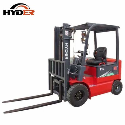 Electric Forklift with AC Motor Red Hyder 1.5ton and Stable Height to Head Guard 2100mm