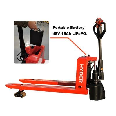1500kgs Walkie Electric Pallet Jack Lithium Battery 48V 10ah/15ah DC Motor Top-Selling