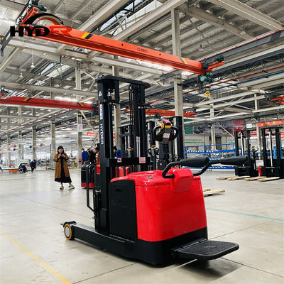 5500mm Lift Height Electric Logistics Reach Truck Forklift for Warehouse Management