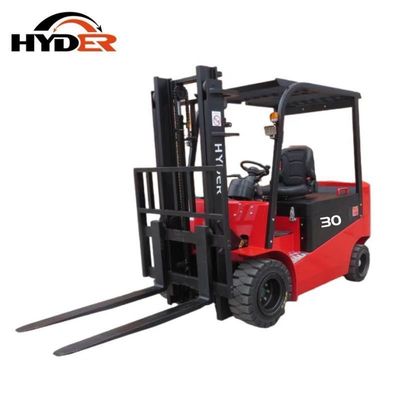3 Ton 4 Wheel Electric Fork Lift Trucks with High Load Capacity and CE Certification