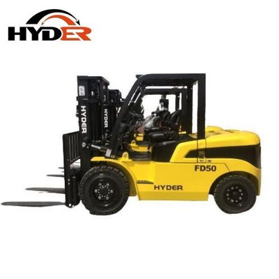 Hyder Outdoor Diesel Forklift 5.0ton Diesel Engine Powered with 1070mm Fork Length