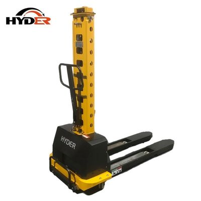 1250mm Fork Length Hyder 1000kg Semi Electric Self-Loading Stacker Portable Forklift